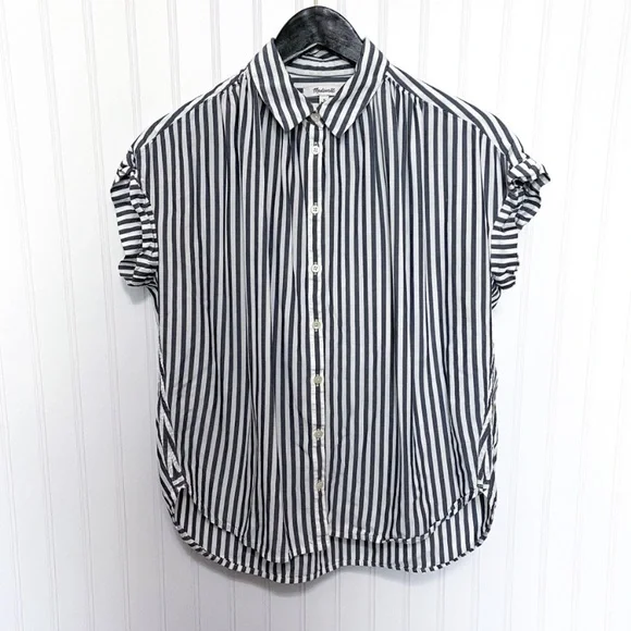 Madewell Central Shirt in Ballard Stripe - Picture 3 of 7